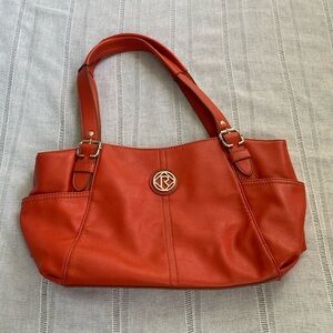 Relic vibrant orange shoulder bag.